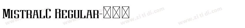 MistralC Regular字体转换